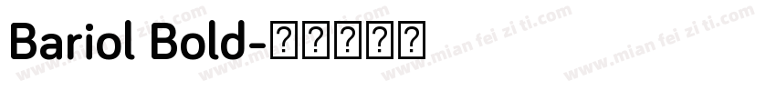 Bariol Bold字体转换